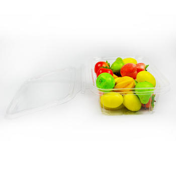 Transparent plastic fresh fruit salad blister packaging